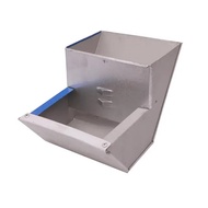 【New-store】 1 Pcs Big Model Rabbit Trough Prevent Chewing Bite Damage Silver Aluminum Quality Farm A