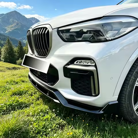 4Pcs Car Front Bumper Lip Splitters For BMW X5 G05 30i 30d 40i 40d 45e M50i M50d M Pack 2018-2023 Pr
