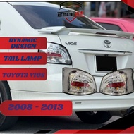 Toyota Vios 2008 - 2013 (Vios Dugong) NCP93 Sonar Design Led Tail Lamp Albino With Red