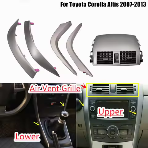Center Dash A/C Air Conditioner Central Air Outlet Panel Grill Cover For Toyota Corolla Altis 2007 2