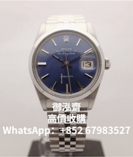 高價回收勞力士 Rolex Air King Date Steel Blue 34MM Ref. 5700 Box Papers
