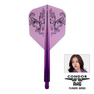 DARTS FLIGHT【CONDOR】AXE Rosa Kwok Model Small Clear Purple