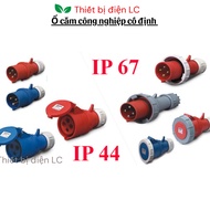 5-pin 3-pin industrial socket and plug 16A, 32A Fixed IP67 IP44