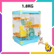 3 Level Luxury Hamster Cage Hamster House/ Sangkar Hamster 3 Tingkat Rumah Hamster Guinea Pig Cage