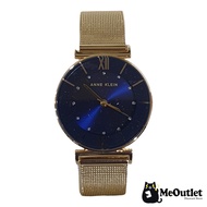 Anne Klein Women's Japanese Quartz Dress Watch - Gold/Navy Blue (AK/3780NVGB)