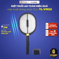 Vợt Muỗi Thông Minh TULI TL-VM02 Kiêm đèn bắt muỗi 3 Lớp Lưới An Toàn Để bàn Công Suất 2W Bảo hành 6