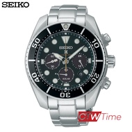 (ผ่อนชำระ สูงสุด 10 เดือน) SEIKO PROSPEX 140th SOLAR CHRONOGRAPH DIVER s 200m. Limited  Edition นาฬิกาข้อมือผู้ชาย สายสแตนเลส รุ่น SSC807J1 (หน้าปัดสีเขียว)