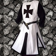 Medieval Crusader Blouse Knight Guard Costume Robe Renaissance Crusader East Conquest Costume cos