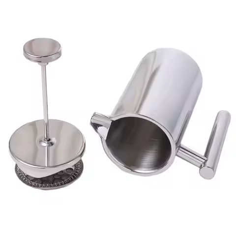 350ml French Press Coffee Maker Double Walled Stainless Steel Coffee Maker Pot with Filter Insulated