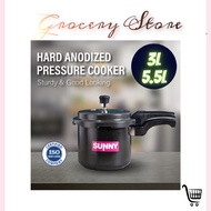 Hard Anodized Pressure Cooker 3.5 Ltr / 5.5 Ltr Non Stick Fast Cooking Pressure Cooker