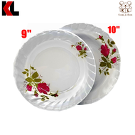 Melamine Round Plates 9 Inch / 10 Inch(2409) <1 set = 6 Pieces>[Available for East & West Malaysia]