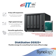 Synology DiskStation DS925+ 4 Bay NAS Home Cloud Data BackUp Storage