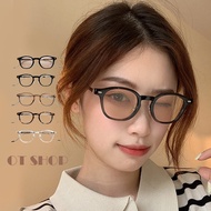 OT SHOP Flat Glasses Oval Frame Anti-Blue Light W86