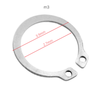 แหวนล็อคเพลา(10ตัว/แพ็ค) แหวนล็อคนอก สแตนเลส External Circlips Retaining Ring