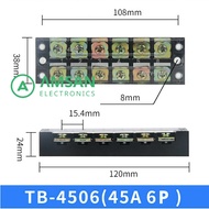 Terminal Block 45A 3P 4P 5P 6P Blok TB-4503 4505 4505 4506 600V