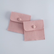 Flannel Bag Snap Flap Bag Double-Sided Flannel Bag Wenwan Jewelry Bag Ring Earring Jewelry Storage B
