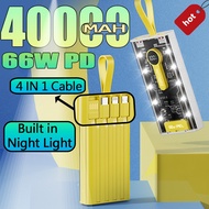 [SG Seller]40000mah Power Bank Fast Charging Powerbank Portable Charger With IP/AD usb c Cable With 