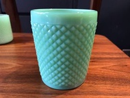 Jade color glass cup  not fire king 綠色玻璃杯 - 全新 260ml