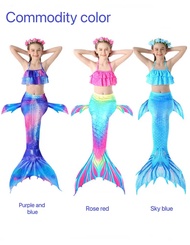 HomeSik Girls Mermaid Costume Kids Swimsuit Baby Girl Bikini Swimming Suit Kid Girls Mermaid 3Pcs/Set 3-18Yrs
