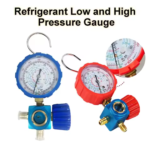 Refrigerants Manifold Gauge 500psi/800psi A/C Diagnostic Refrigerant Charging Tool for R22/R410A/R13
