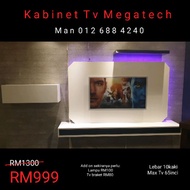 TV CABINET / KABINET TV 9KAKI TERMASUK HANTAR DAN PASANG