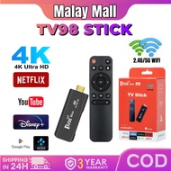TV98 TV Stick Android12 2.4G/5G Dual WiFi 4K HD Mini TV Box Rockchip 3228A 8+128GB