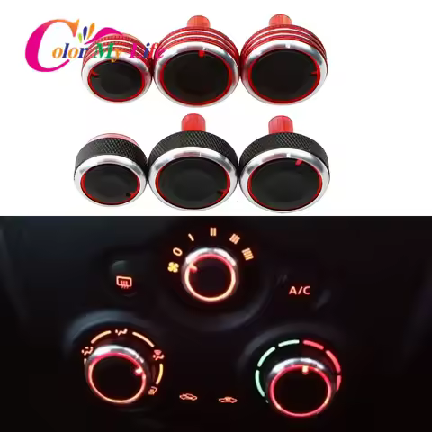 AC Knobs for Nissan Cube Z12 Latio Almera Versa N17 Note E12 Mitsuoka Viewt Air Heater Climate Contr