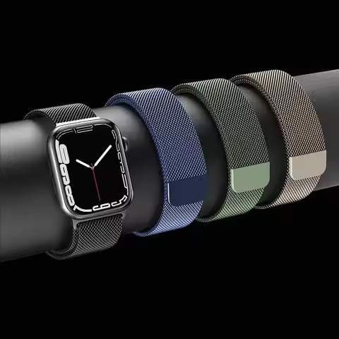 Milanese Loop Strap For Apple Watch Bands 44mm 40mm 45mm 49mm 41mm 42mm 46mm Bracelet iWatch Series 