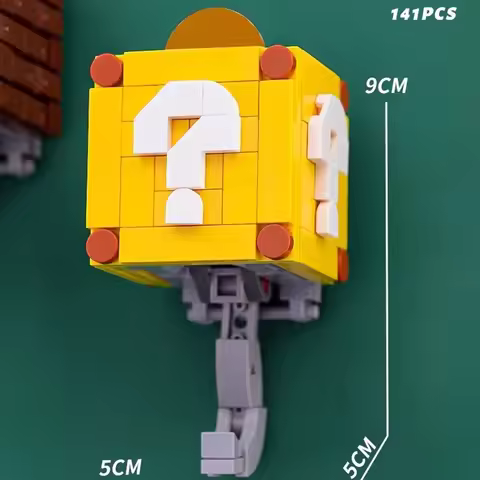 New Coin Building Blocks Keychain Set Pendant - DIY Building Block Toys - Unique Gifts Christmas Gif