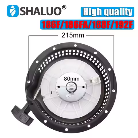 High Quality Recoil Starter 170F 178F 186F186FA Diesel Electric Generator Engine Pull Starter Assemb