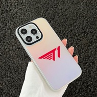 T1 Te red rainbow color changing matte iphone case 6/7/8/plus/x/xr/xs/11/12/13/14/15/16/pro max - dm