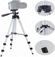 Ljintao Live Broadcast Tripod 4-Section Folding Legs Aluminum Alloy Tripod Mount with U-Shape Three-