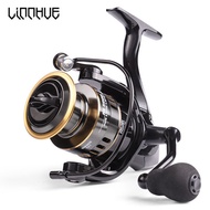 LINNHUE New Fishing Reel HE1000-7000 Max Drag 10kg Reel Fishing 5.2:1 High Speed Metal Spool Sp