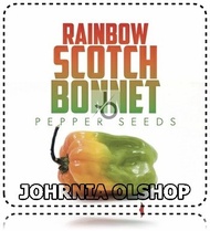 Johrnia 5 Benih Biji PEPPER Scotch Bonnet Rainbow