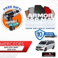 Armor Mercedes BENZ EQV W447 2020-KINI Carpet Kereta Alas Kaki Car Mat Karpet Tebal Foot Mat Floor M