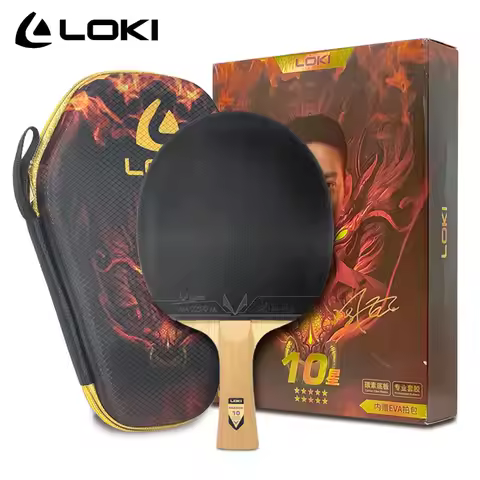 LOKI DRAGON Series Table Tennis Racket Professional Offensive Ping Pong Racket Paddle Bat 5 Wood 2 C