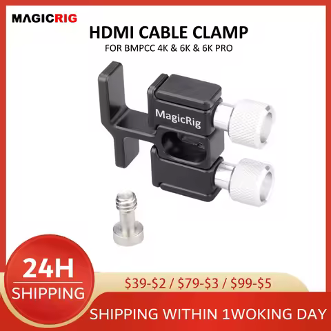MAGICRIG HDMI Cable Clamp for Blackmagic Design Pocket Cinema Camera 4K/6K/6K Pro,Compatible for Sma