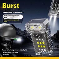 2 合 1 多功能 1000 流明 EDC USB Type-C 充電雙燈 180 度旋轉超亮鑰匙圈手電筒頭燈  sesckp 2 in 1 Multi-Function 1000 Lumen EDC