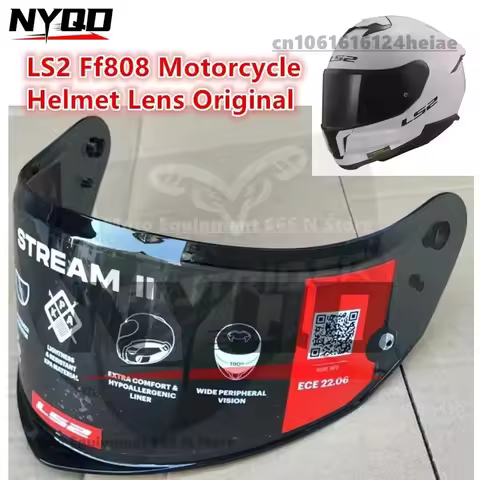 LS2 Ff808 Motorcycle Helmet Lens Original black Lens Color Visors Helmet Accessories FF808