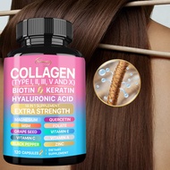 XEMENRY Collagen Supplement - Grape Seed Extract, Quercetin, Biotin, Keratin, MSM, Vitamin C - 30/60
