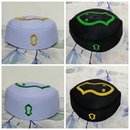 HIJAU Imamah Hard Capal Logo Cap Gold White Green White Gold Black Green Black