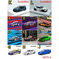 Tarmac 1/64 SRT Hellcat ZONDA 993 GT3 First Phone R8 MAXI R34 997 Rocket Rabbit 86