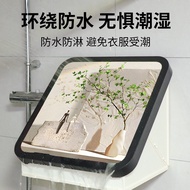 Bathroom Paintings Dry Clothes Folding Storage Cabinet Waterproof Handy Tool Toilet Shelf Mural Stor
