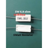 5WATT 6.8ohm 5W 6.8ohm Resistor wireworn 5watt Resistor 5W Resistor