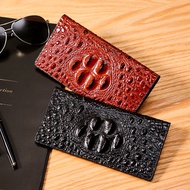 Free Shipping🔥New Fashion Long Wallet Men's Wallet Men's Long Crocodile Pattern Wallet Wallet Men's 