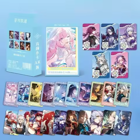 55Pcs/Set Game Honkai Star Rail Laser Lomo Card Mydei Cyrene Phainon Castorice Hyacine Cartoon Chara