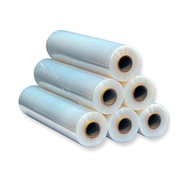 Stretch Film Pallet Packaging Cling Wrap Plastic Transparent 50cm Width / 2.4kg Roll Industrial