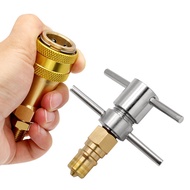 Wrench Type Quick Connector Refrigerator Freezer Fluorine Injection Connector 1/4inch Copper Pipe