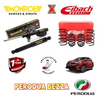 PERODUA BEZZA MONROE + EIBACH SPRING ABSORBER FULL SET PTSTYRE SETAPAK (100% ORIGINAL)