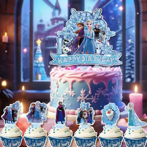 Frozen Cake Decorations Frozen Elsa Anna Olaf Theme Kids Boys Birthday Party Supplies Baby Shower Gi